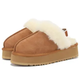 Australia Designer E Boots Fluffy Snow Mini Women Winter Platform Fuzr Tazz Tasman Slippers Ankle Wool Shoes Sheepskin Real Leather Ug