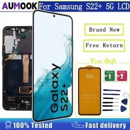 6.6 "삼성 Galaxy S22+ 5G LCD 용 OLED SAMSUNG S22+ LCD SM-S906B/DS SM-S906W SM-S906E SM-S906E/DS 터치 스크린 디지타이저 어셈블