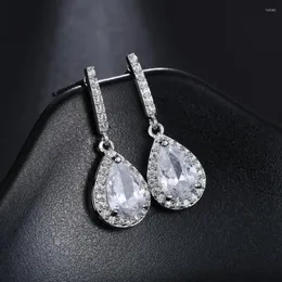 Dangle Earrings IDESTINY 11.11 Waterdrop For Women Nickel Free Plating Cubic Zirconia Earings Bijoux Jewelery Accessories Gift