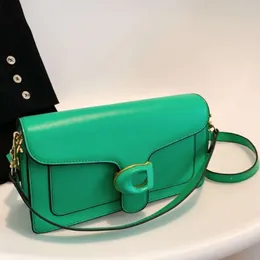 Lüks El çantası Tasarımcı Crossbody Toybu Omuz Çantası Kadınlar İçin Gerçek Deri Kadın Moda Sacoche Borse Mektuplar Bolso Lady Cross Vücut Flap Çantalar Moda Yeşil