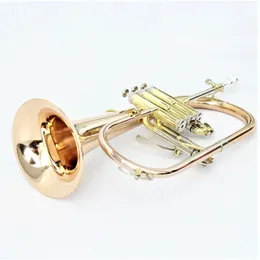 High grade flugelhorn professional rose gold good quality flugelhorn