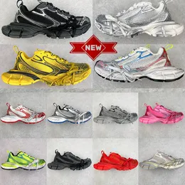 Designer Running Shoe Paris 3XL Sneakers Runner Phantom Treinadores Vintage Luz Bege Amarelo Triplo Preto Homens Mulheres Malha Sapatos Casuais Confortáveis Nylon Mule Track