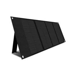 Flexible Solarmodule 120 W faltbares Panel-Ladegerät-Kit Tragbarer zusammenklappbarer Generator mit 2 USB-Anschlüssen Gerät für Wohnmobil-Bootscamper Drop Deliv Dhjdk