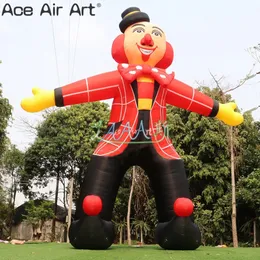 2023 Śliczny nadmuchiwany klaun kreskówek nadmuchiwany model postaci z bezpłatną dmuchawą powietrzną do dekoracji zewnętrznych