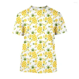 Men's T Shirts Jumeast 3D Fruit Pineapple Printed Men Funny T-shirts Casual Premium Comfort Kawaii Shirt Harajuku Cartoon Clothing T-shirty