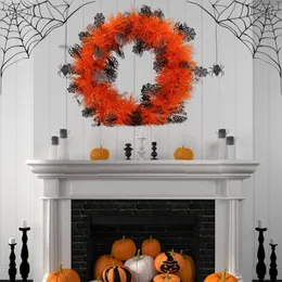 Dekorativa blommor kök tillbehör halloween dekoration atmosfär levererar scen layout fladdermöss skelett ullremsor färgglada