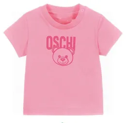 Cute Summer Baby Boys Girls T-shirt di marca Lettere stampate T-shirt a maniche corte per bambini T-shirt in cotone per bambini Cartone animato Orso Bambino Tops Tees