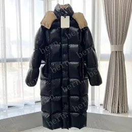 Giubbotti da donna alla moda premium invernali lunghi caldi da esterno con cappuccio piumino da donna