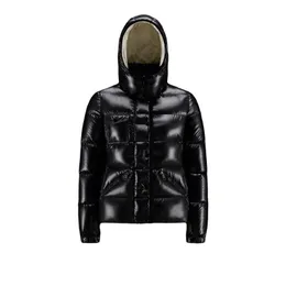 겨울 가슴 포켓 여성 다운 재킷 챙 챙김 편지 복음 재킷 패션 디자이너 팔 배지 자켓 캐주얼 따뜻한 코트 크기 1-4