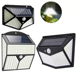 436 LED LUZES DE WALL SOLAR PIR PROMOR DE MOTOR LAMBRO DE PARENDA Lâmpadas de segurança de quintal à prova d'água ao ar livre Lâmpadas de segurança para decoração de jardim