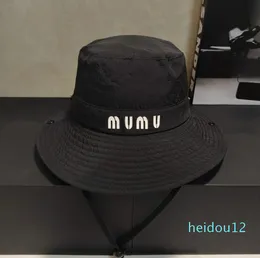 Miu – chapeau de pêcheur avec lettres, Protection solaire pour homme et femme, chapeau d'alpinisme respirant en plein air, de Camping, de Cowboy