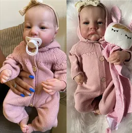 Куклы NPK 19 дюймов, уже окрашенные, готовые, Reborn Baby Doll Levi Awake Sleeping Born, 3D кожа, видимые вены 231122