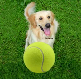 24cm büyük şişme tenis topu dev tenis top köpek çiğneme oyuncak imza mega jumbo çocuk oyuncak topu açık köpek eğitim topları tüm5040754