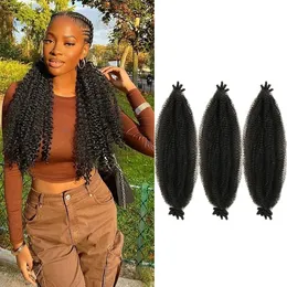 Marley Twist-Flechthaar, 40,6 cm, synthetische, federnde Afro-Twist-Haarverlängerungen, weiche Locs, Häkelhaar, synthetisches Feder-Twist-Haar