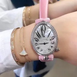 Relógios de ouro do movimento Ramos de ouro rosa para mulheres OROLOGIO MECÂNICO DIAMENTO BEZEL BEZEL DE CATURA SECURSO DE CAZENCIA PERMATIDADE 344E