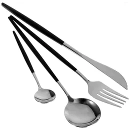 Dinnerware Sets Tableware Kit Forks Spoons Cutlery Flatware Main Items Stainless Steel Travel