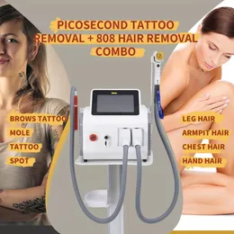 Hemanvändning Desktop Skincare Whole Body Hair Removal All Color Tattoo Removal Skincare Rejuvenation Salon 2 i 1 Diode Laser Picosecond Laser Machine