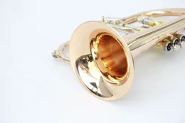 Chifre de flugel baixo de latão rosa de alta qualidade de alta qualidade com tubo lateral de cuproníquel flugelhorn