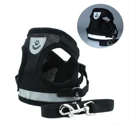 Waistcoat Model Dog Harness Leash Set Breathable Mesh Strap Vest Collar Rope Pet Dog Supplies Drop Ship 532 S27222227