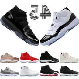 Box mit High Concord 45 11 11s Cap and Gown Prm Heiress Gym Red Chicago Platinum Tint Space Jams Best Men Basketball Shoes Sports Sneakers Us 5.5-13 Zapatos
