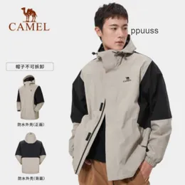 Designer wielbłąd arcterys kurtki odzież płaszcze płaszcze wiatroodporne i wodoodporne panda Series Amprault Suit Jeden płaszcz Wodoodporny Wodoodporny Xizang Tourism Mountainer