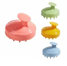 Haar-Shampoo-Bürste für die Kopfhautpflege, Haarbürsten mit weichem Silikon-Kopfhaut-Massagegerät, benutzerdefiniertem Logo