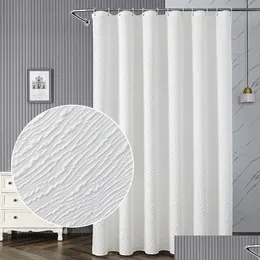 Shower Curtains Shower Curtains Polyester Waterproof Curtain Household Bathroom Insation Cortinas Rideau De Douche Drop Delivery Home Dhabk