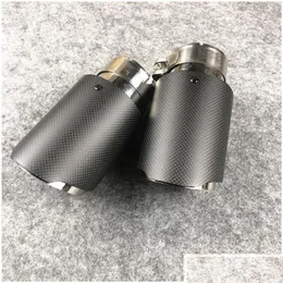 Muffler Glossy Stainless Steel End Pipe Exhaust Tip For Akrapovic Carbon Tail Tipsone Pcs Drop Delivery Mobiles Motorcycles Parts Sys Otjhg