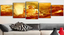Leinwand HD Drucke Goldene Buddha Bilder Wand Kunst Buddhismus Malerei Wohnkultur Religion Modulare Poster Für Wohnzimmer Rahmen 6490857