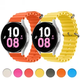 Ocean Strap For Samsung Galaxy Watch Band 4/5 44mm 40mm/5 Pro 45mm Silicone 20mm/22mm Sport Band Armband Galaxy 4 Classic 42mm 46mm