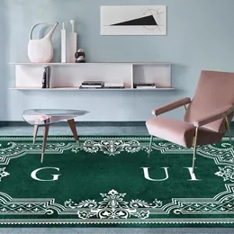 Lämplig för H NEW Simple Light Luxury Carpet Living Room Tea Bord filt Avancerad Sense Study TICK Bedroom Bed Large Carpet Mattmattor