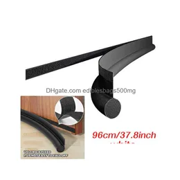 Wall Stickers Adjustable Door Bottom Seal Strip Weather Under Draft Stopper Thicker Anti-Cold Gap Blocker Sealing Drop Delivery Home Dhcx6