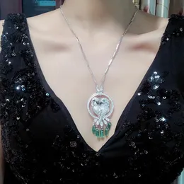 panthere necklace for women designer for man diamond Emerald Gold plated 18K diamond luxury highest counter quality fashion with box 013