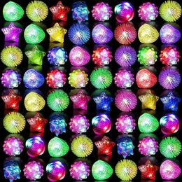 Espadas de LED Armas 102030405060pcs Anéis brilhantes iluminam brinquedos luminosos para lembrancinhas de festa Flash Luzes LED que brilham no escuro Suprimentos 231123