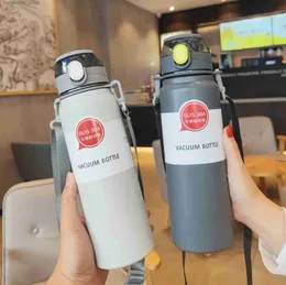 water bottle Stainss Steel Thermo Bott Thermal Water Bott Large Capacity Tumbr Portabd Hot Drinks Thermos Cup Fitness Cold Hot Q231123