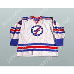 Custom White 4 Spokane Flyers Hockey Jersey New Top Sched S-M-L-XL-XXL-3XL-4XL-5XL-6XL