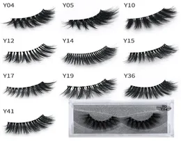 1Pairlot Mink Eyelashes Clear Band Eye Lashes Crisscross Transparent Band False Eyelashes Handgjorda dramatiska fransar Upper Lash5941535