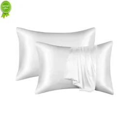 Novo travesseiro de seda de amoreira 100% natural branco preto cinza azul de cama decorativa Capas de travesseiros luxuosos casas de cama em casa
