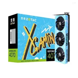 بطاقات الرسومات Zotac RTX 4070 12GB X-Gaming 12G VIOLY RTX4070 GPU GRAPHIC CARD SROP COMPORTERS Networking Computer Components DHZHQ