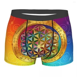 Unterhose Sexy The Flower Of Life Boxershorts Herren Breathbale Sacred Geometry Mandala Briefs Unterwäsche