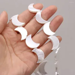 Perlen 2023 Natürliche Süßwasserperle Weiße Halbmondform Shell Herstellung Exquisite Halskette Armband Ohrringe Schmuck Geschenk