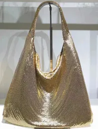 Вечерние сумки Женские сумки большой емкости с блестками для женщин Роскошный дизайн Сумка на плечо подмышки Кожаная сумка для покупок 231123
