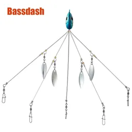 Angelhaken Bassdash Umbrella Lure Rig 5 Arme Alabama Head Schwimmköder Bass Group Snap Swivel Spinner 18g 231123