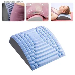 Massaging Neck Pillowws Lower Back Pain Relief Treatment Chronic Lumbar Support Herniated Disc Stretcher Back Stretcher Pillow Posture Corrector Pillow Q231123