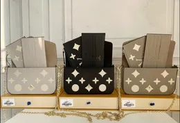 Multi Felicie Pochette Damen Designer-Tasche Brieftasche Messenger Lederhandtaschen Umschlag Abnehmbare Goldkette Klappe Umhängetaschen Hohe Qualität