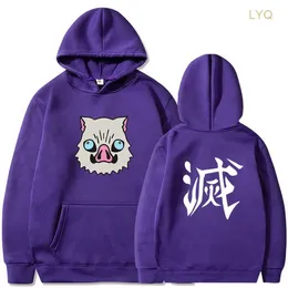 Men's Hoodies Sweatshirts Demon Slayer Oversize Sweatshirt Anime Hoodie Nezuko Zenitsu Harajuku Casual Sportswear Pullover Streetwear Clothes Male 7X90