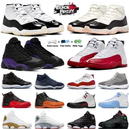 11 Jumpman 12 13 Basketball Shoes for men women 11s Neapolitan Gratitude Cool Grey Cherry 12s Field Purple 13s Cour Purple Wolf Grey mens trainers sports sneakers