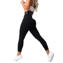 NVGTN Damen-Sport-Leggings, nahtlos, Yoga, sportliches Training, hohe Taille, Laufen, Bauchkontrolle, Sport-Leggings NV Aktive Hose