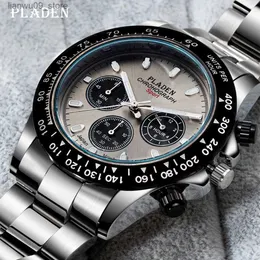 Relógios de pulso PLADEN Novo relógio de moda para homens negócios cronógrafo aço inoxidável relógios de quartzo masculino esporte luminoso mergulho Montre Homme 2022Q231123