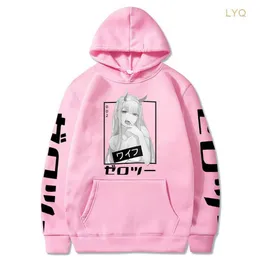 Herrtröjor tröjor 2020 ny anime älskling i Franxx noll två kvinnor harjuku casual streetwear grafik unisex hoodie topps t0qd